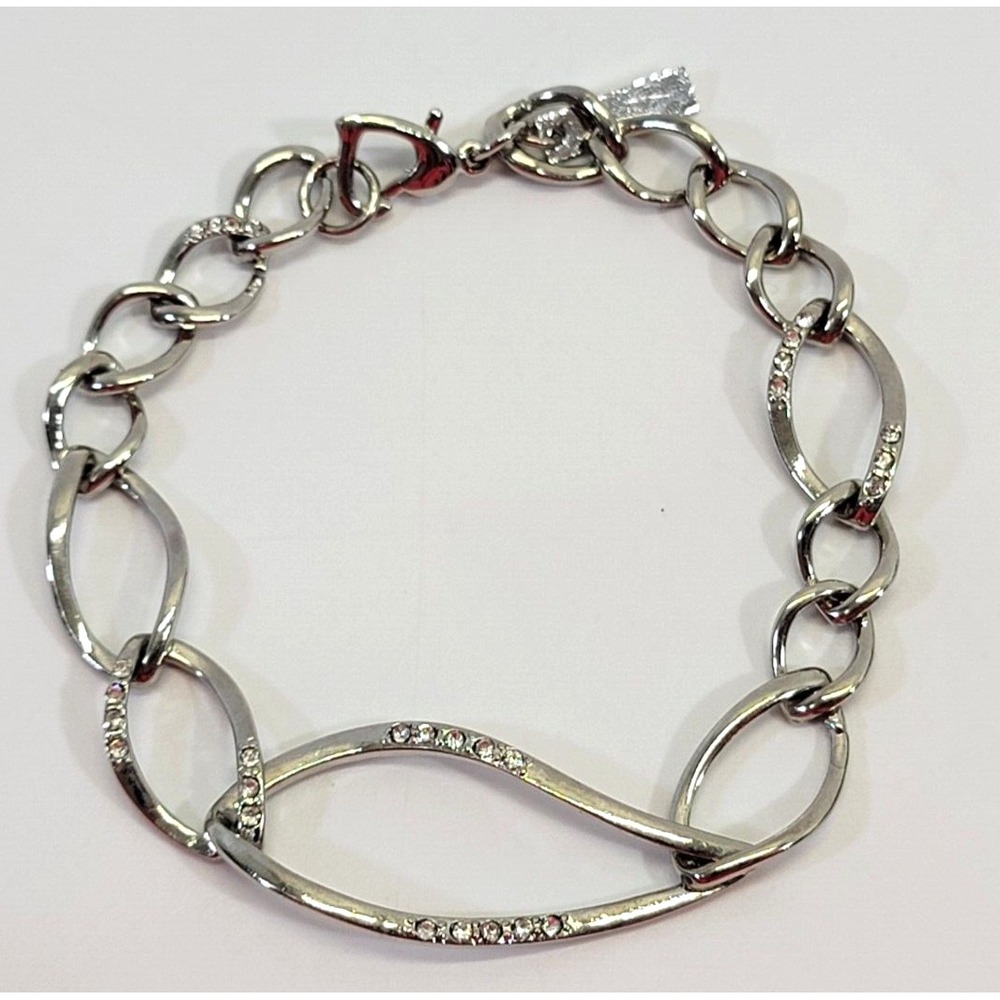 Name Brand Women's Rhinestone Fashion Statement‎ Bracelet Jewelry EUC Sparkle